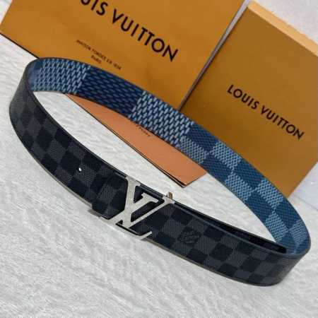 Lv, 4.0cm wide, reversible belt blends two classic styles in one. The Monogram p - Click Image to Close