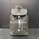 Gucci printed Double G backpack, unisex, photo taken with original material, com