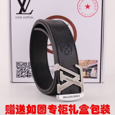 Belt: Lv..Louis..Original Belt: 100% top layer cowhide, guaranteed genuine leath