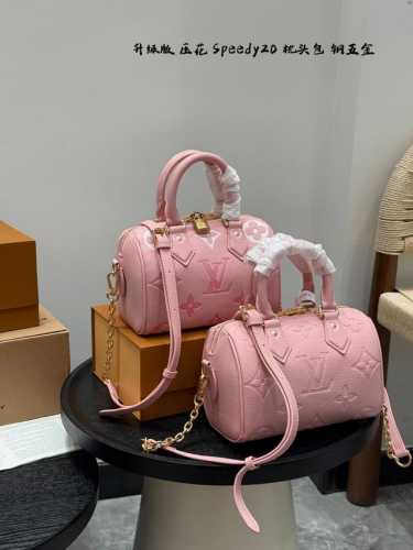 Full gift box Upgraded steel hardware! Size: 20*14Cm Lv embossed Speedy 20 pillo