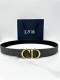 3.5cm Width. This Dior 35mm reversible belt combines elegance with modern style.