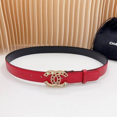 3.0Cm Chanel Official Website New Arrival, Double-Sided Top-Grain Leather, Lengt
