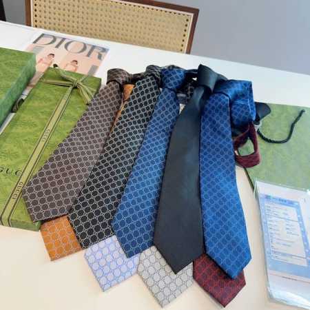 G's new Gg logo printed tie for men, rare and classic small G logo jacquard, ide - Click Image to Close
