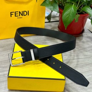 Fendi Fendi width 35mm original imported double-sided top layer cowhide with ori