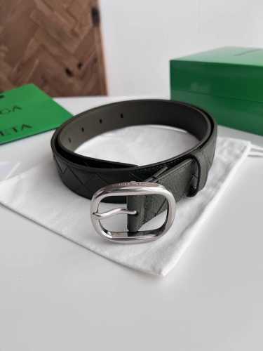 -Bv 2025 latest men's braided belt, handmade Intreccio large grid woven Italian