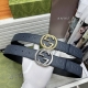 Special Gucci Width: 4.0 Cm, Color: Dark Blue. The Belt Features Dark Blue Genui