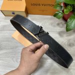 Lv. Louis Vuitton 40Mm Wide Double-Sided Genuine Calf Leather Belt With A Single