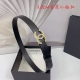 3.0Cm Chanel Belt, Double-Sided Top-Grain Leather, Length: 75.80.85.90.95.100 Cm