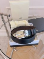 Montblanc 3.5cm original leather. All steel hardware, genuine factory IP electro