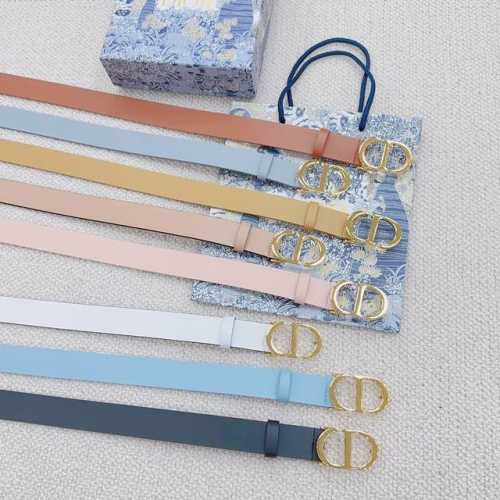 3.0Cm. New top-grain leather from Dior official website, length 75.80.85.90.95.1