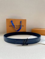 Special 3.4-Inch Wide This Lv Heritage Double-Sided Belt Features A Striking Con