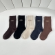 Special packaging, brand new cashmere mid-calf socks! Five pairs per box, same s