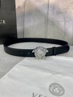 Width 3.0 Cm Versace This Soft Leather Belt Features A 3D Medusa Waist Belt Buck