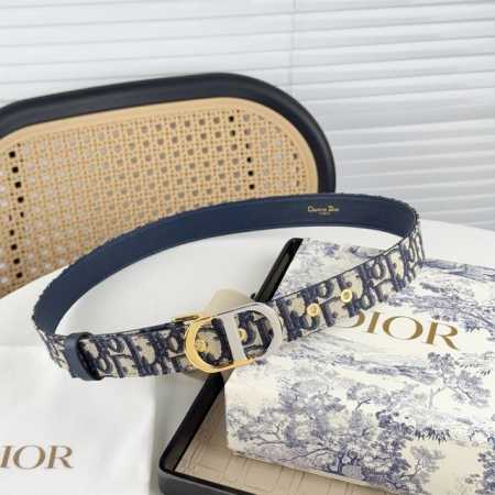 Dior Early Spring New Arrival C D Buckle Brass Belt Buckle, Calfskin Belt, Styli - Click Image to Close