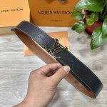Lv. Louis Vuitton 40Mm Double-Sided Genuine Calfskin With Single Palladium-Plate