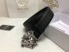 Versace 3.8cm, double-sided imported cowhide leather - pebbled texture, paired w
