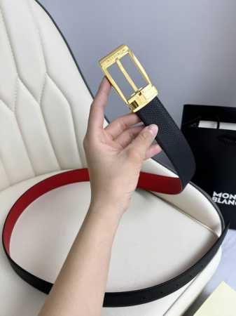 Special Montblanc Width 3.5Cm Made From Top-Grain Leather Premium Needle-Stitche - Click Image to Close