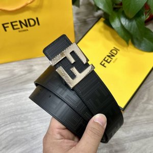 Fendi Same style as Fendi counters Width 4.0cm Double ring reversible belt Ff pr