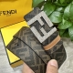 Picture package + 10 Fendi Fendi counter same style width 4.0Cm double ring reve
