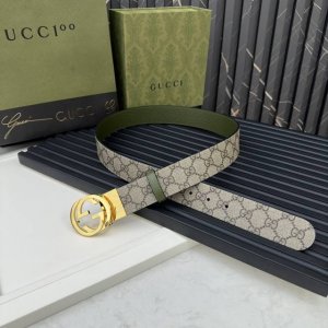 Gucci 627055 Kaaad 9846 Beige Supreme PVC monogrammed leather with a grassy gree