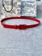 Width 2.0 Cm Dior Saddle Brown Leather Belt. Lacquered Metal Cd Logo Made From I