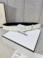 Width 3.0Cm Chanel Chanel women's belt double-sided cowhide classic buckle head