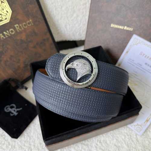 - Stefano Ricci Original Quality, Classic Original Eagle Steel Buckle, Logo Eng