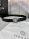 Width 3.0 Cm Versace This Soft Leather Belt Features A Three-Dimensional Medusa
