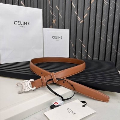 Celine SS20 New Arrival Triumph Logo Korean Style Fashion Belt, unisex, 2.5cm wi