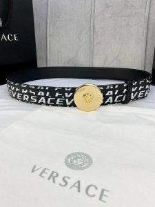 Width 4.0Cm Versace This Palazzo Belt Is Made Of Cow Leather And Decorated With