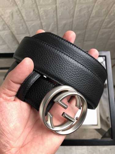 With Full Packaging Gift Box Gucci Original Top Layer Cowhide Lychee Grain Surfa
