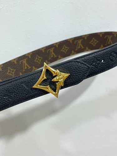 Special Double-Sided Belt Crafted From Monogram Canvas And Monogram Embossed Lea