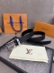 New Lv Belt From The 2025 New Embossed Monogram Floral Design, Inspired By Weste