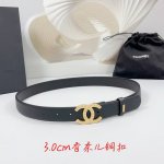 Special 3.0Cm Chanel Belt, Double-Sided Top-Grain Leather, Length: 75Cm, 80Cm, 8