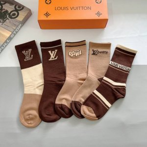 5 pairs per box with packaging. Louis Vuitton super popular item, pure cotton f