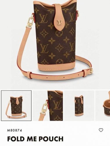 Lv French Fries Mini Crossbody Phone Bag M80874 Louis Vuitton Fold Me Crossbody