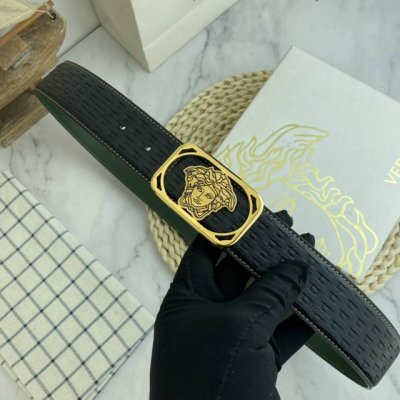 Versace Special Leather Belt Series, Original Hardware Boutique Stainless Steel