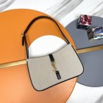 Original black with cotton, linen, and gold buckle_ Underarm Bag Le5A7 Bag highl