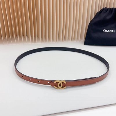 1.5Cm Chanel official website new model, double-sided top layer cowhide leather,