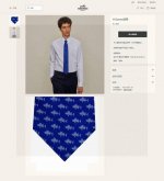 Men's new tie series H fish pattern tie, rare H family every year released a th