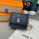 Lv universal Bluetooth headset bag, Lv embossed keychain headset bag, hanging ba