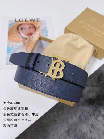 Special Burberry Top-Quality, Width 3.5 Cm, Grain-Textured Diamond-Patterned Top - Click Image to Close