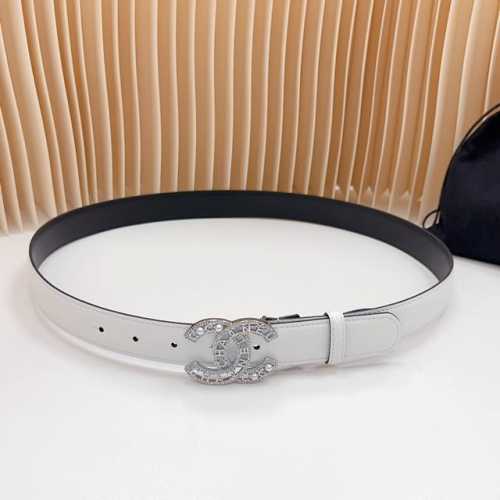 3.0Cm Chanel Official Website New Arrival, Double-Sided Top-Grain Leather, Lengt