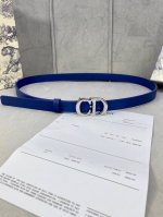 Width 2.0Cm Dior Dior Popular Flat Wireless Belt Saddle Imported Calfskin Belt B