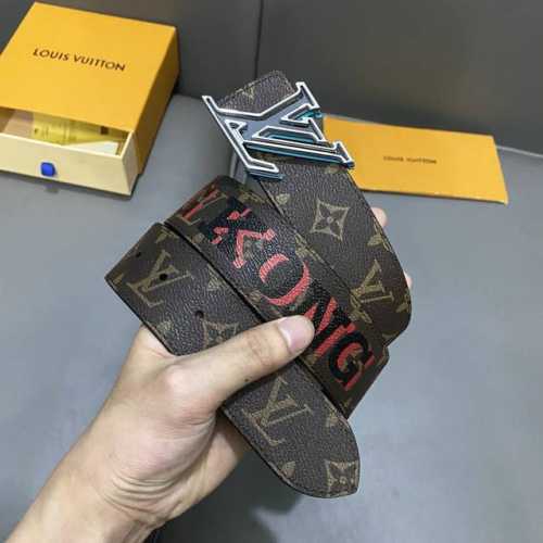 Original packaging L0Uis Vuitt0N Classic men's original belt Width 40mm Imported