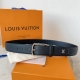 New Arrival! Louis Vuitton Men's Classic Buckle Belt Suitable for both business