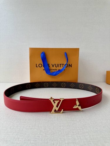 Special 3.0 width Pretty Lv double-sided belt interprets two styles with gorgeou