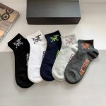 Box of 5 pairs of Arc Teryx Spring New Arrival Boat Socks, high-quality pure cot