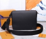 Top original replica M57080 black Aerogram messenger bag The minimalist design o
