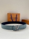 Special 4.0 Width: Embossed Leather Belt Original Leather Embossing With Stainle